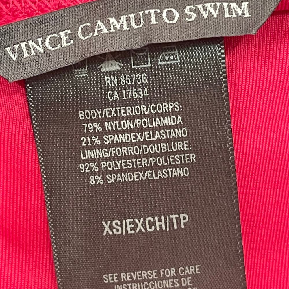 Vince Camuto Crochet Lace Tie Front bikini pink XS $146 - Picture 8 of 9